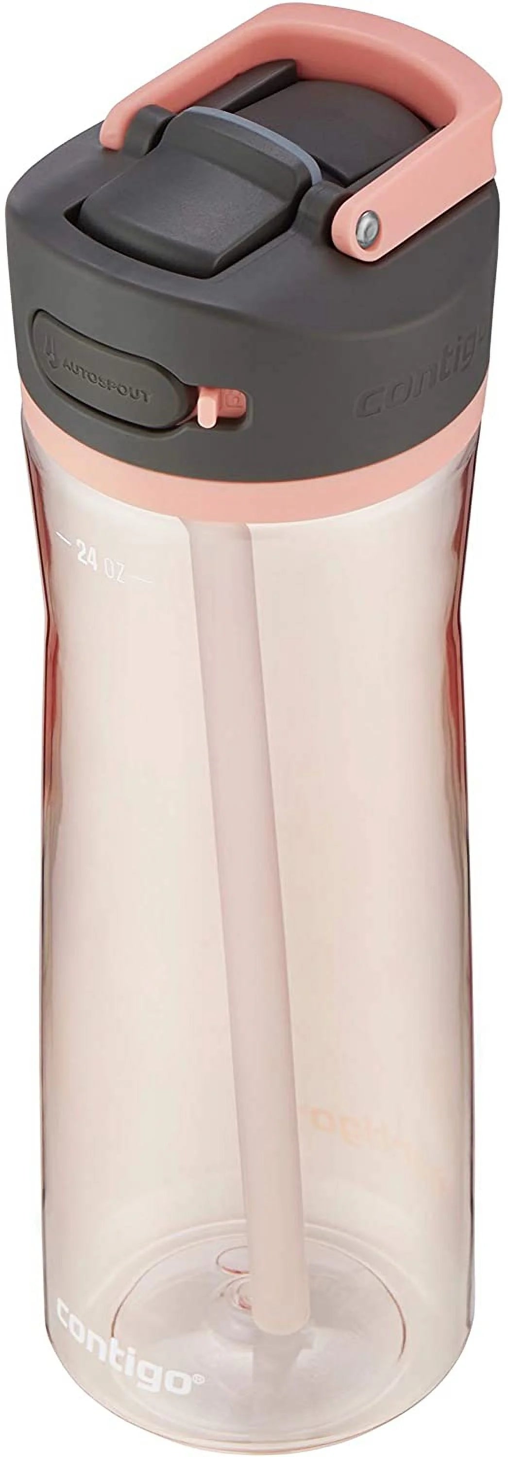 24oz Leak-Proof Water Bottle with Lid Lock and Angled Straw B234