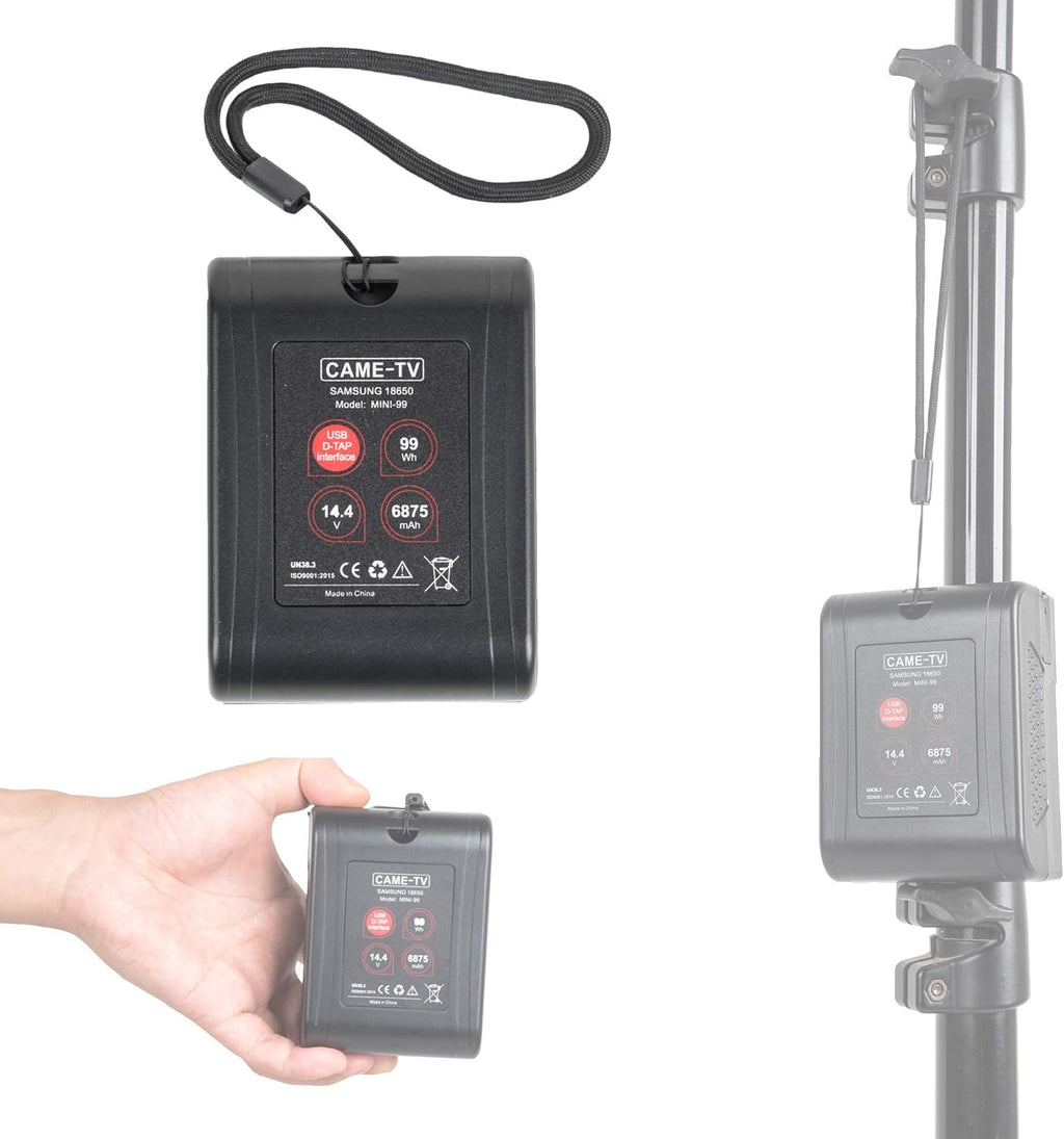 Mini 99 V-Mount Battery 99Wh 14.4V 6800 mAh with D-tap and 2 USB Outlets G48073