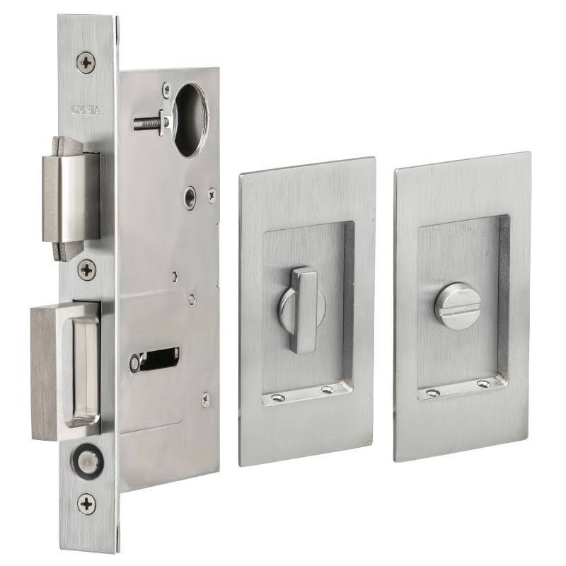 Satin Chrome Privacy Pocket Door Lock B446668