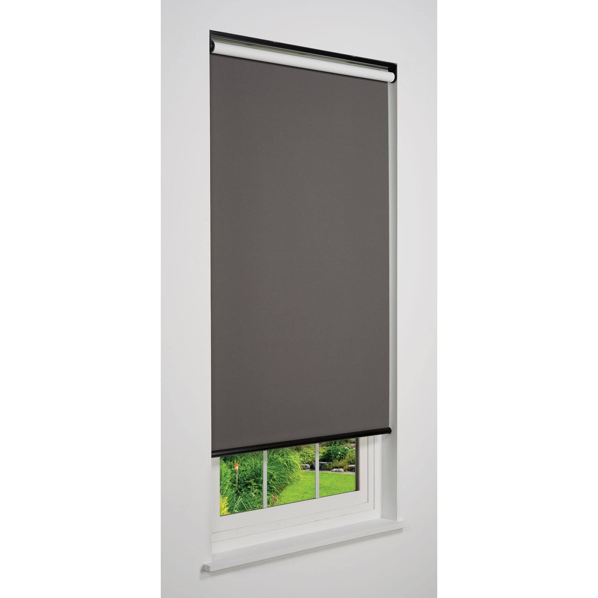 Dark Grey Cordless Blackout Roller Shade A240