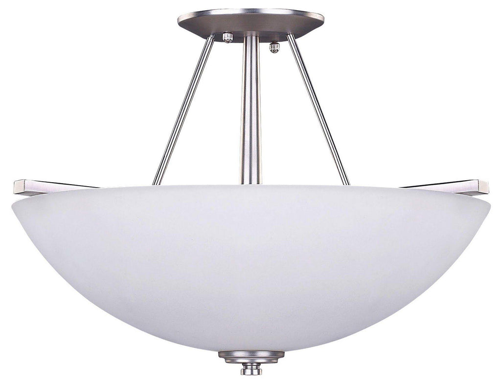 Pewter 3 Light Semi-Flush U144595