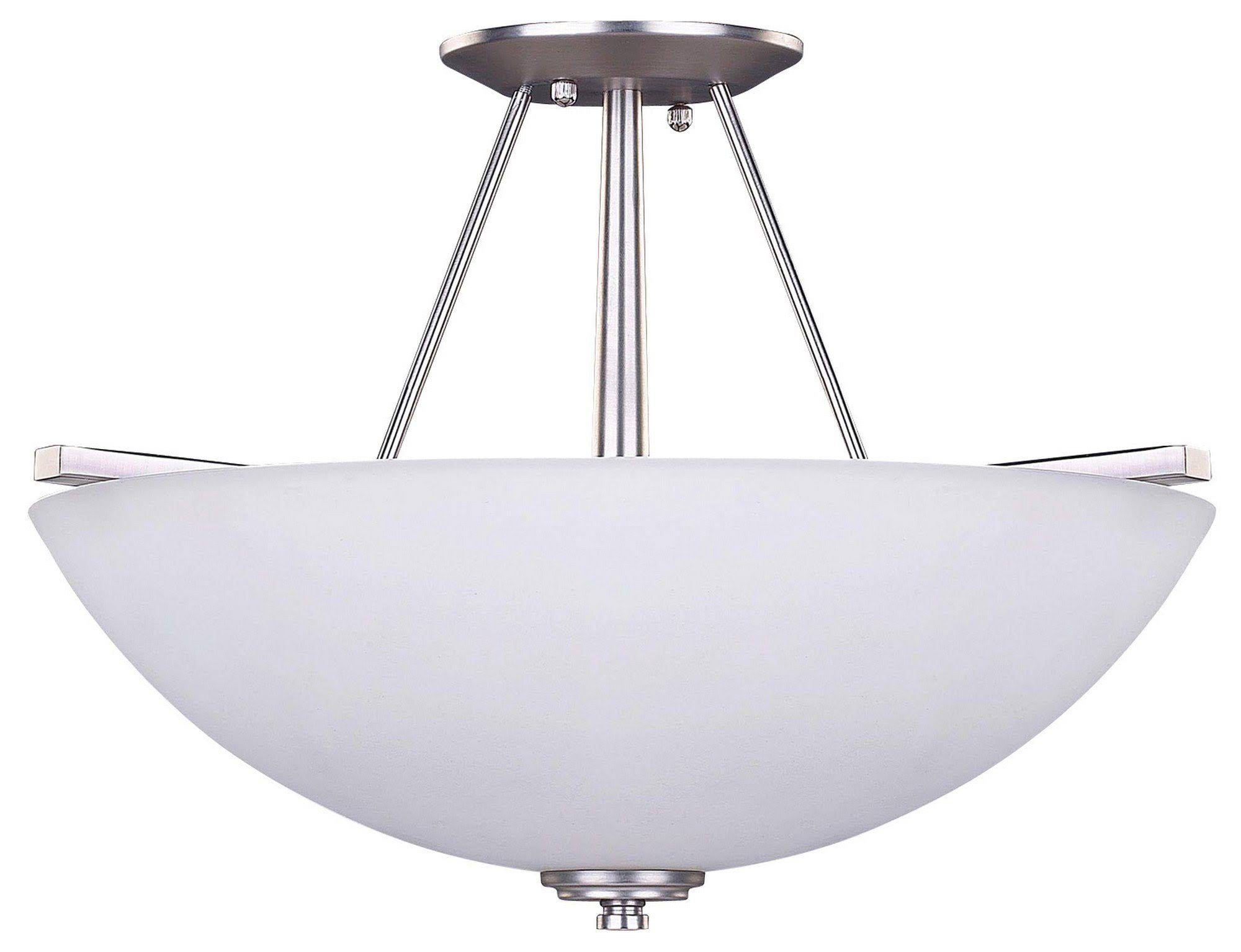 Pewter 3 Light Semi-Flush U144595