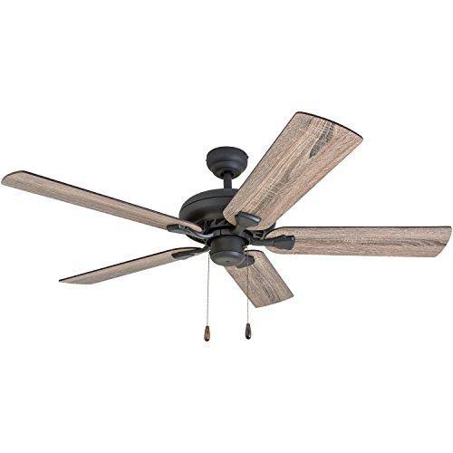 Aged Bronze Ceiling Fan with Light A50386
