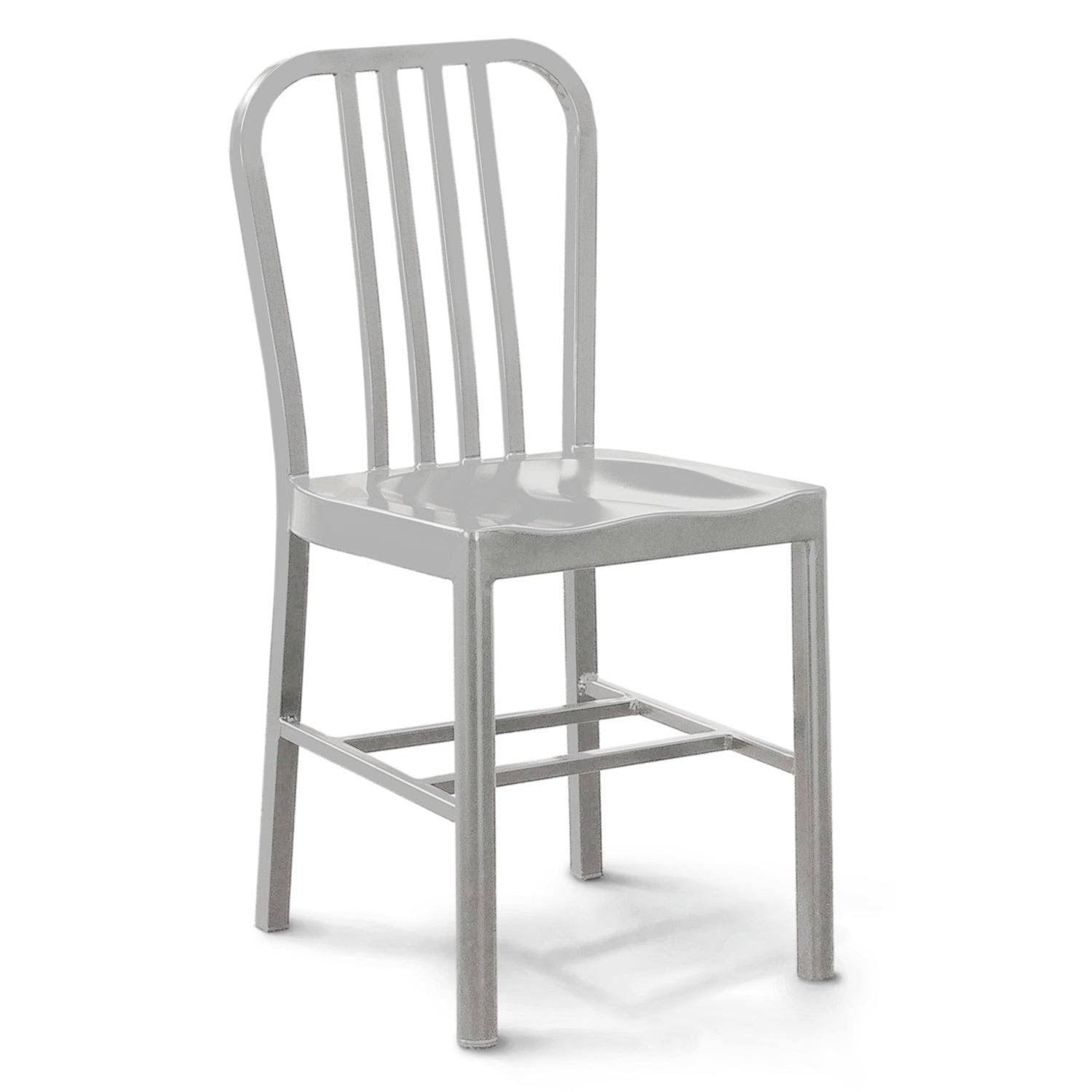 Grey Metal Side Chairs (Set of 2) R511158