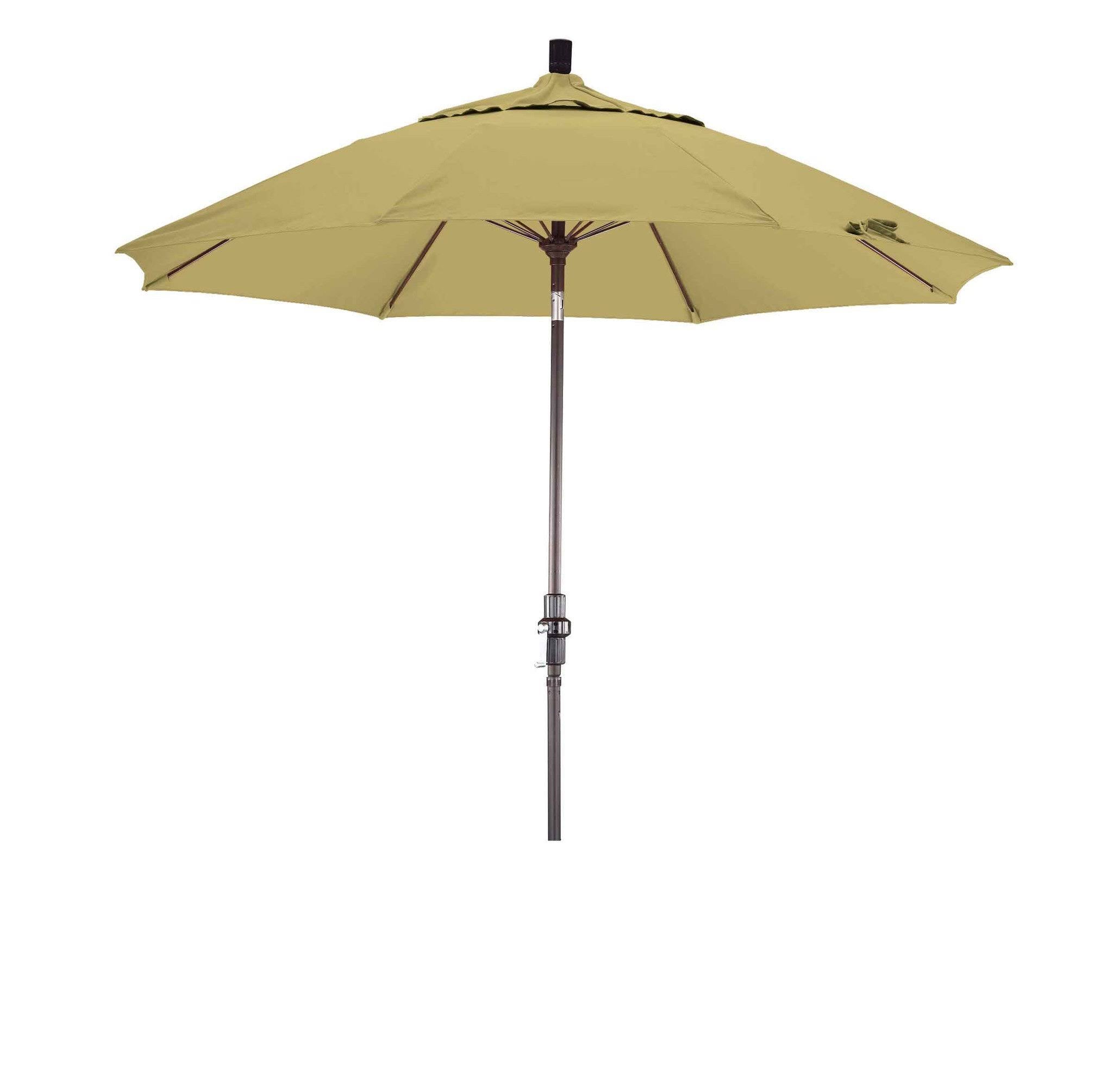 Taupe Brown Aluminum Collar Tilt Patio Umbrella G185641