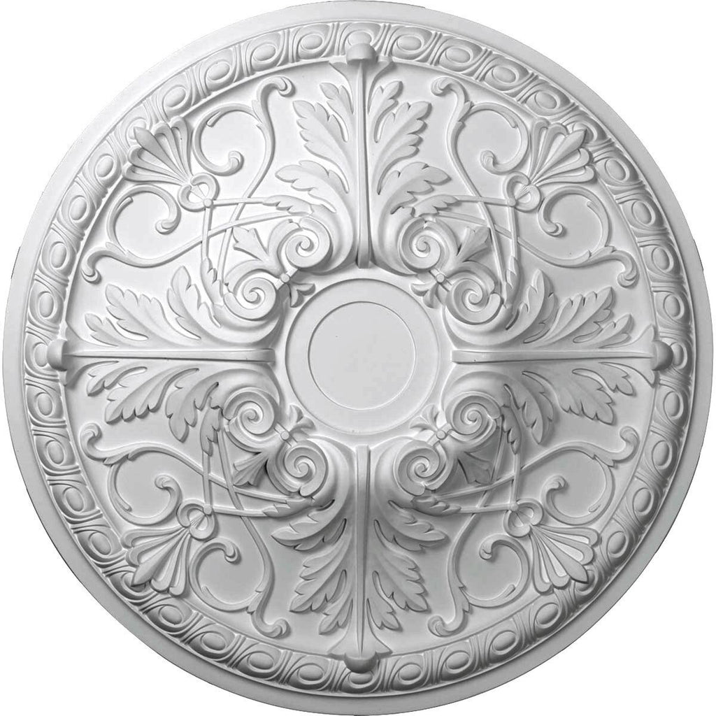 26x22OD x 3x22P Hand-Painted Smokey Topaz Ceiling Medallion C47937