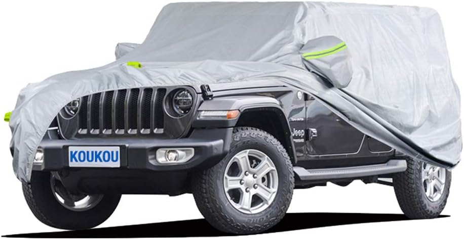 6 Layers Waterproof SUV Car Cover with Zipper Door (181 to 190 inches) G988