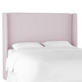 Lavender Linen Wingback Headboard D609