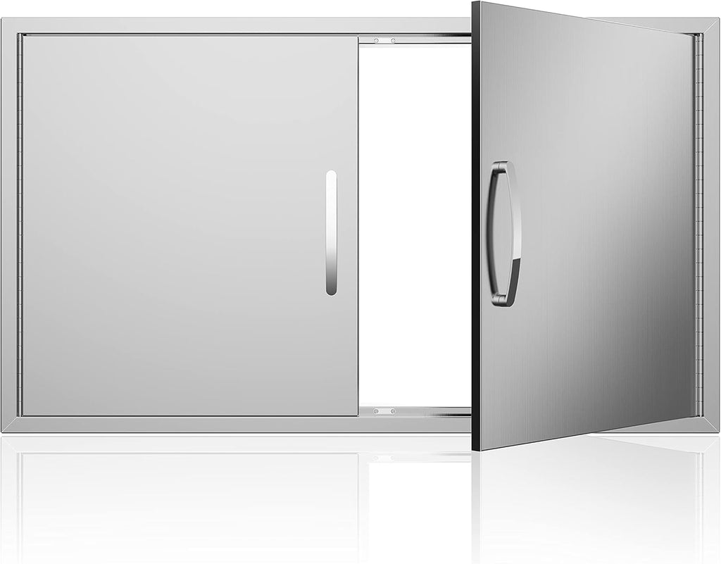 Outdoor Kitchen Doors 36W x 21H Stainless Steel Double Wall Construction Vertical Door F82403