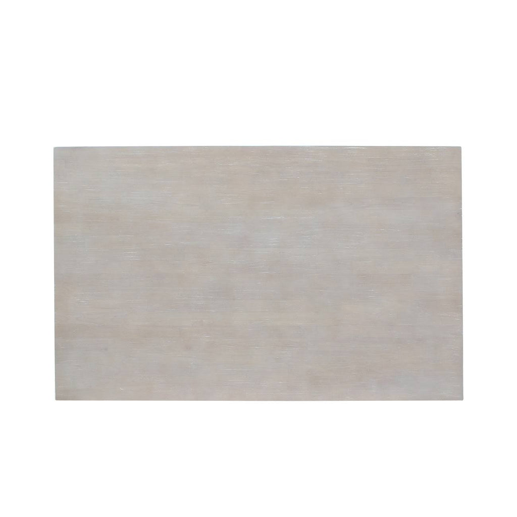 Solid Wood Top Dining Table, Washed Gray Taupe A62651
