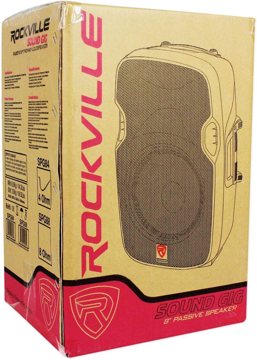 8 Passive 800W PA Speakers ABS Cabinet 4 Ohm F39124