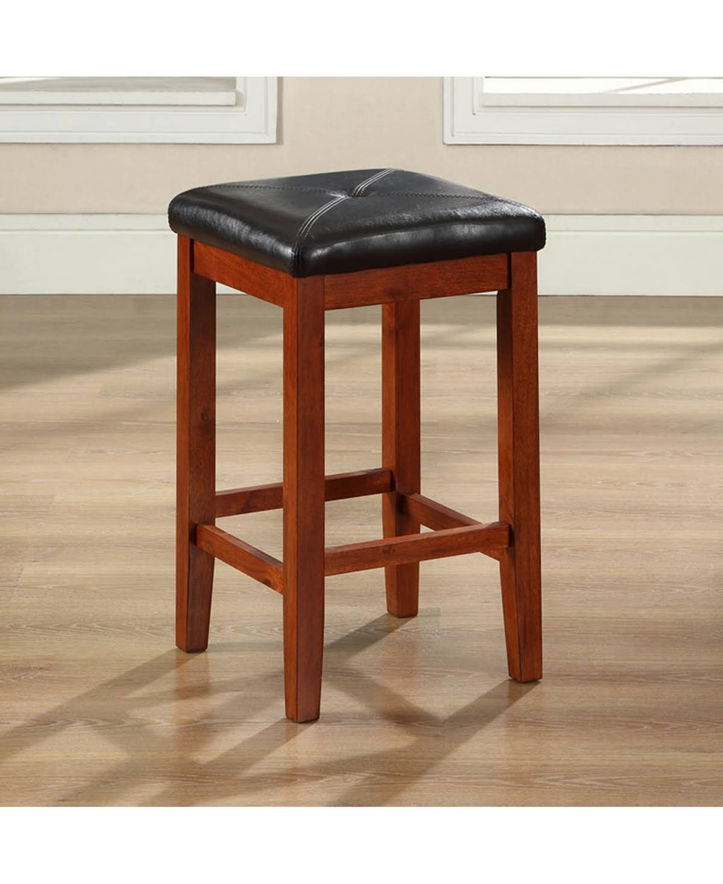 Cherry Square Counter Stool, 2 count L96431