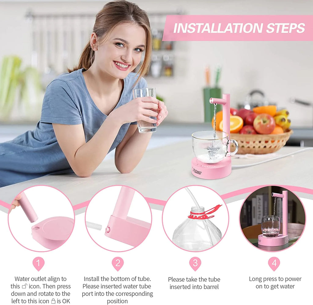 Portable Electric Water Bottle Pump for 5 Gallon & Universal Bottles A55287