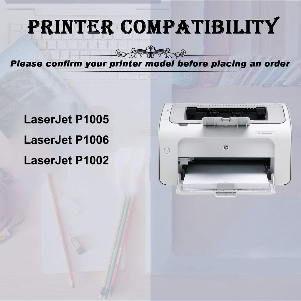 2 Pack Compatible Toner Cartridge for HP CB435A U283989