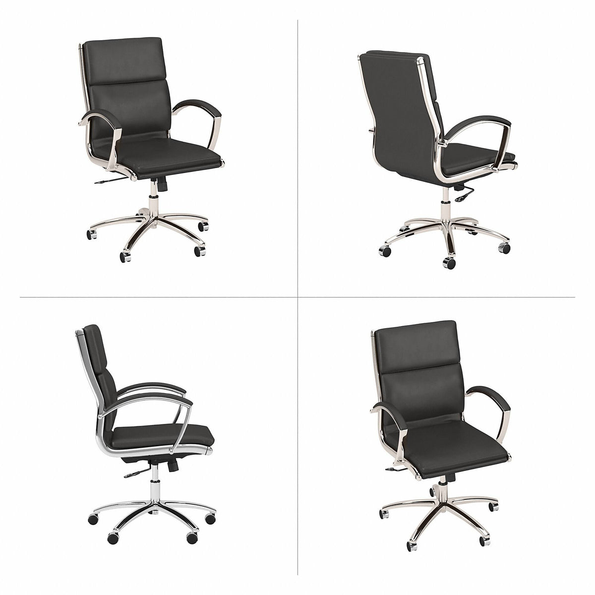 White Leather Executive Office Chair S331122