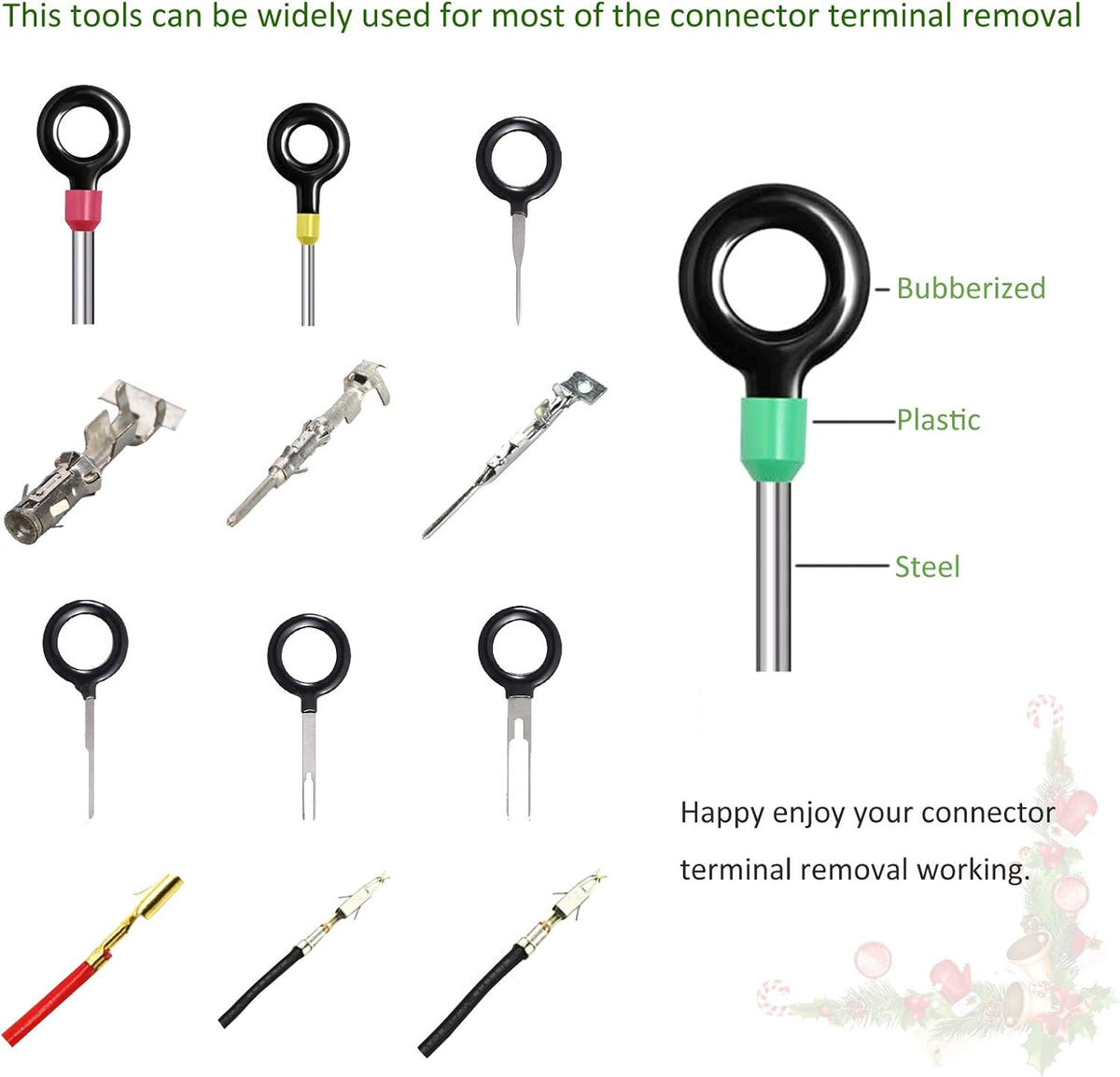 76PCS 52 Sizes Stainless Steel Terminal Removal Tool Kit Q979