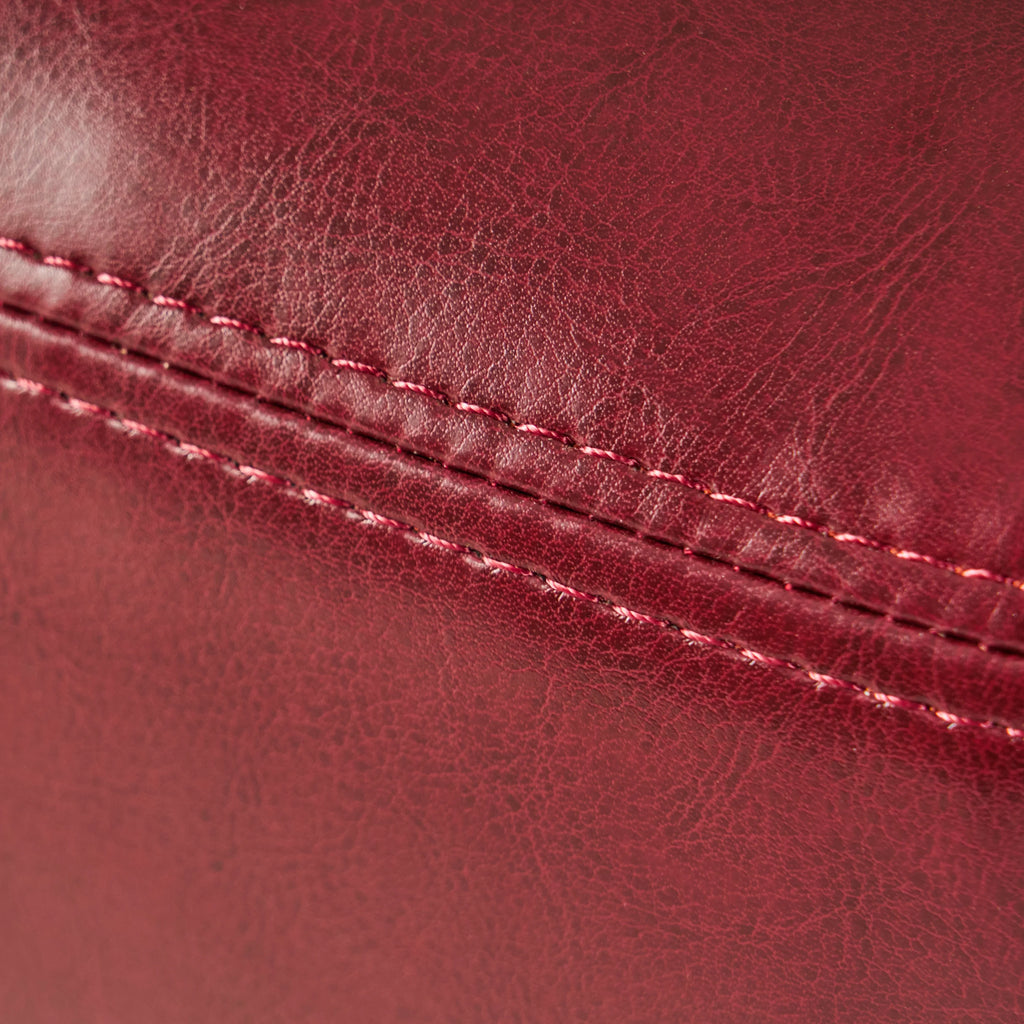 Red Bonded Leather Club Chair C252508