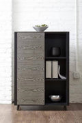 Grey Ash / Black Bookcase K799848