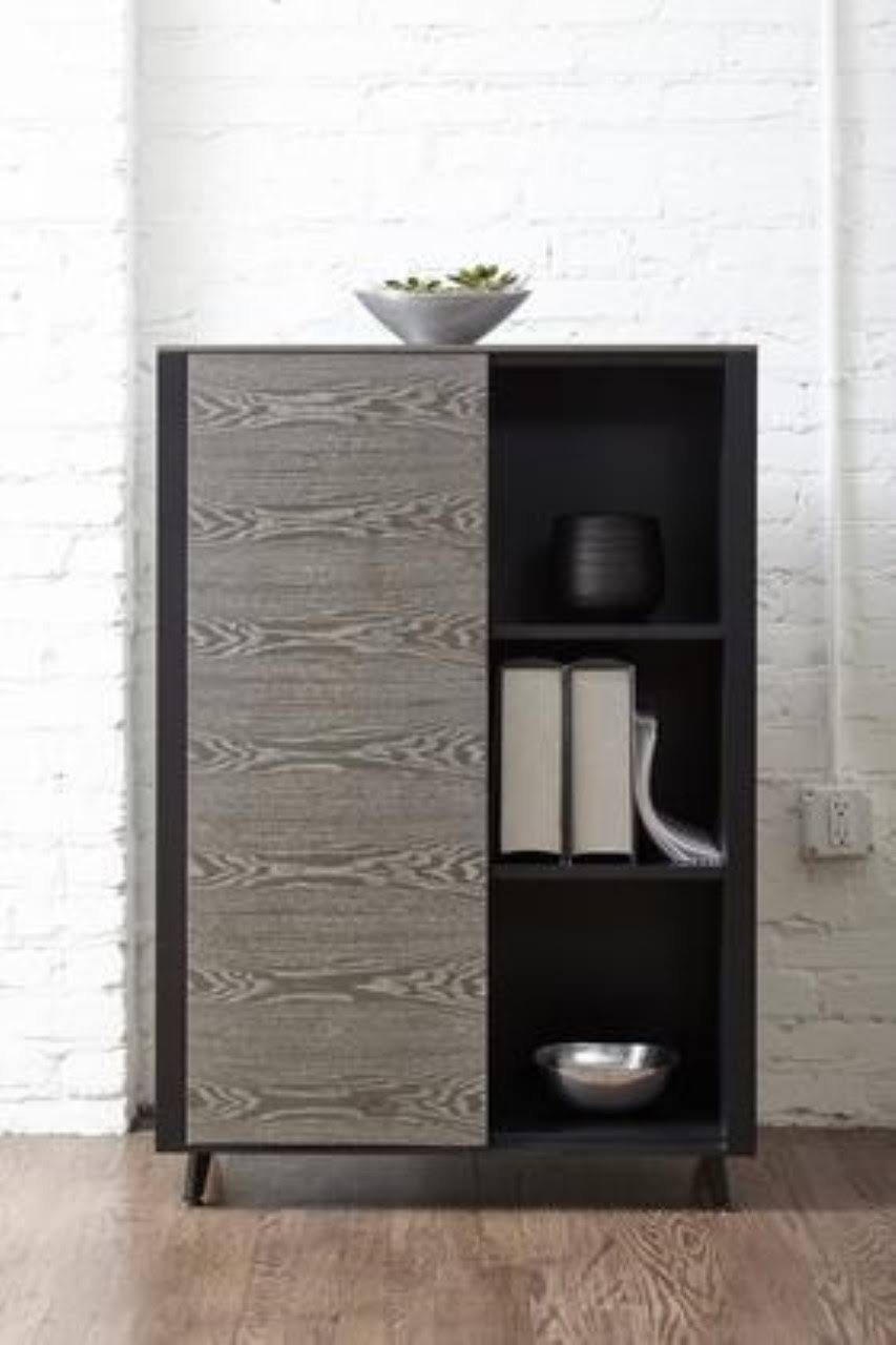 Grey Ash / Black Bookcase K799848