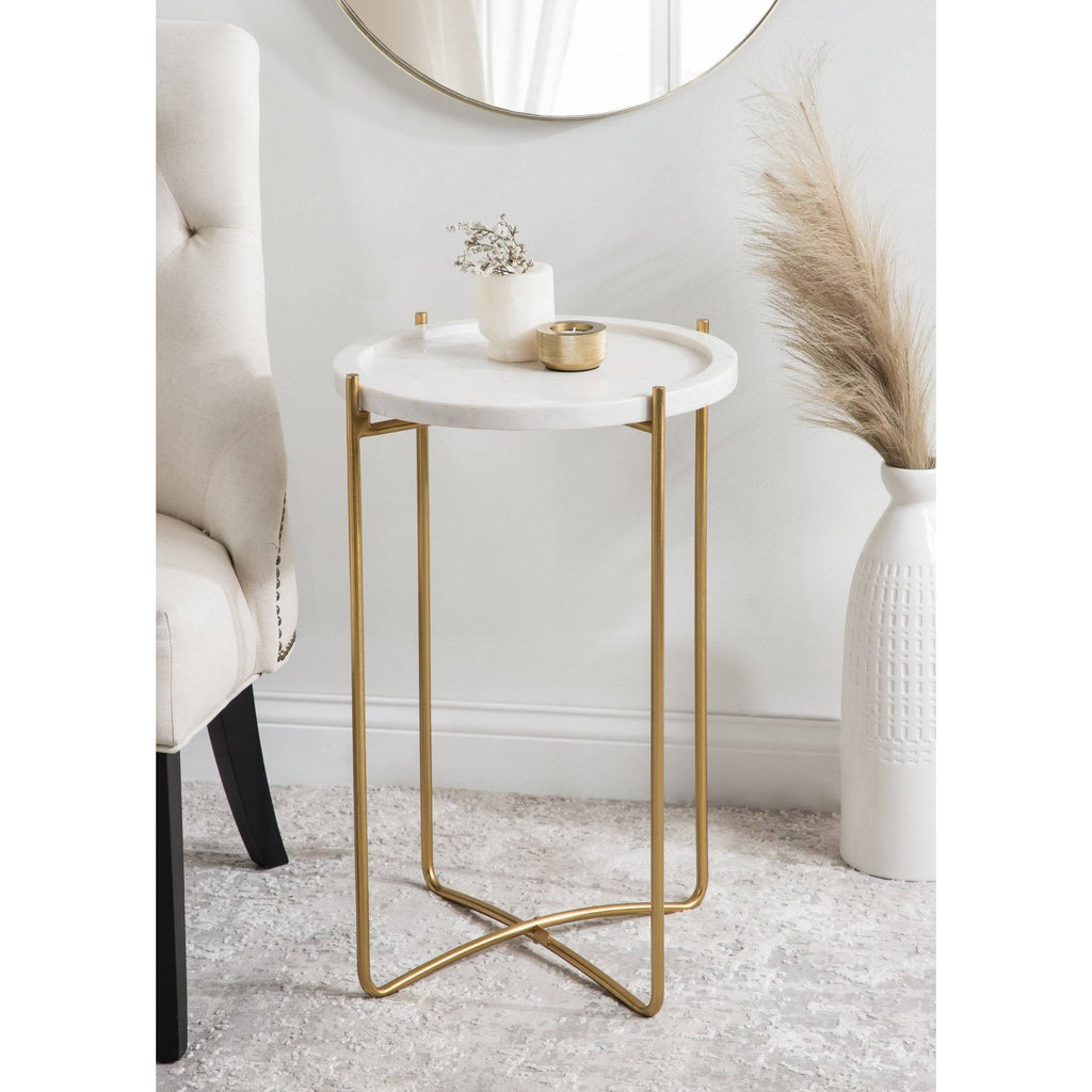 Natural Rustic and Black Side Table C975458