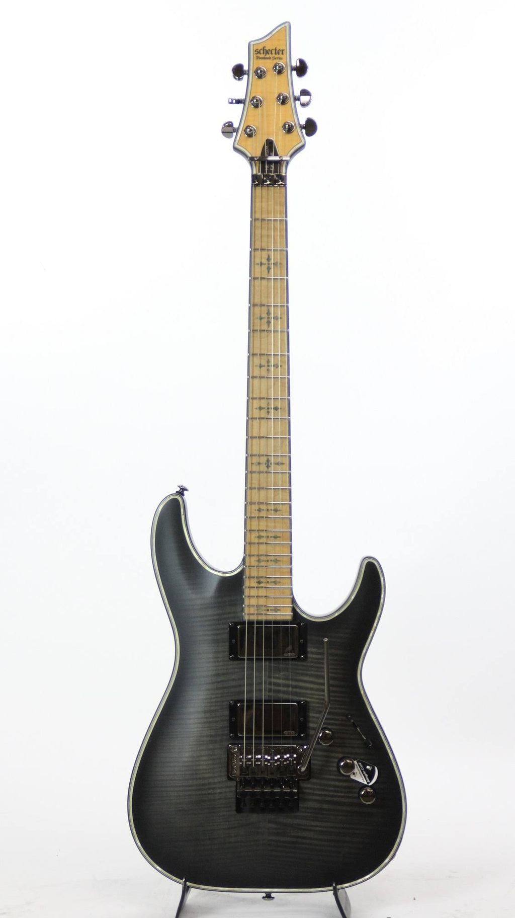 See-Thru Black Satin Electric Guitar O3556