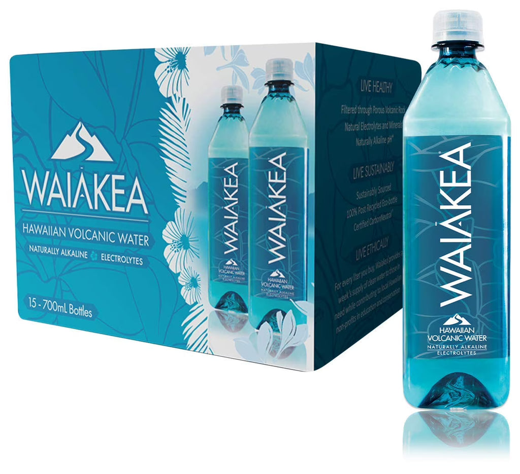 Naturally Alkaline Hawaiian Volcanic Water, 700mL (Pack of 15) W77203