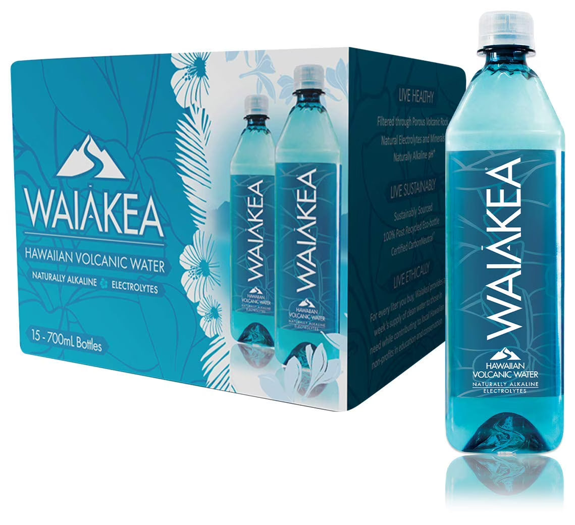 Naturally Alkaline Hawaiian Volcanic Water, 700mL (Pack of 15) W77203