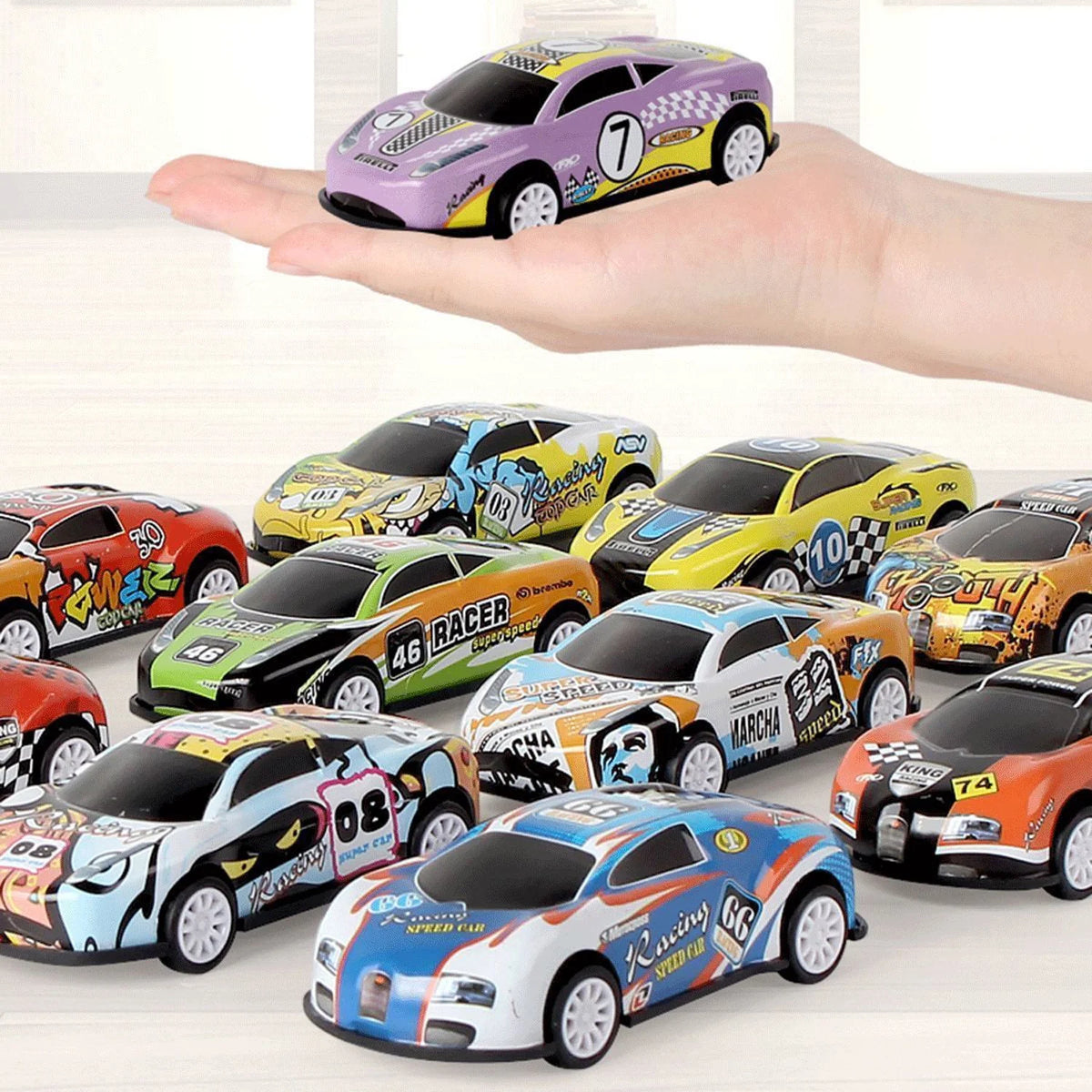 30Pcs Pull Back Toy Cars, Mini Die-Cast Race Cars Vehicles Bulk R828940