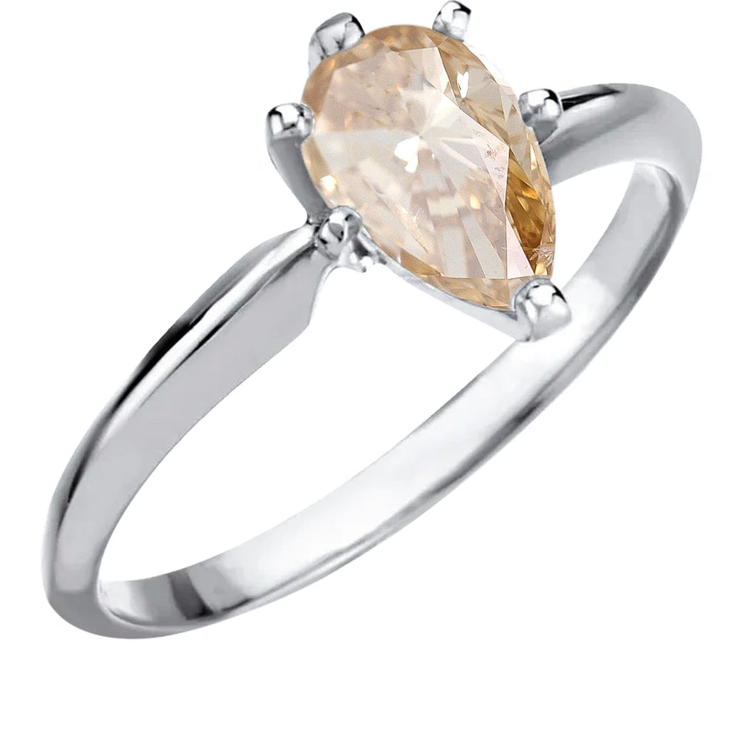 14k White Gold Diamond Engagement Ring Y600315