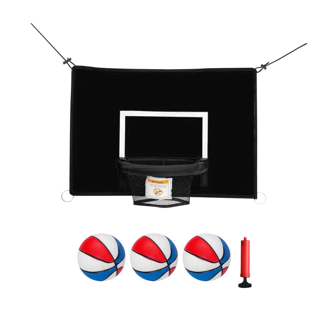 Adjustable Basketball Hoop with Net for Trampoline Y2833