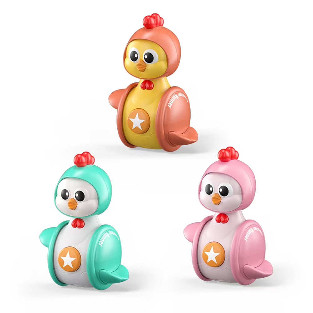 3Pcs Musical Cartoon Tumbler Baby Toys I538
