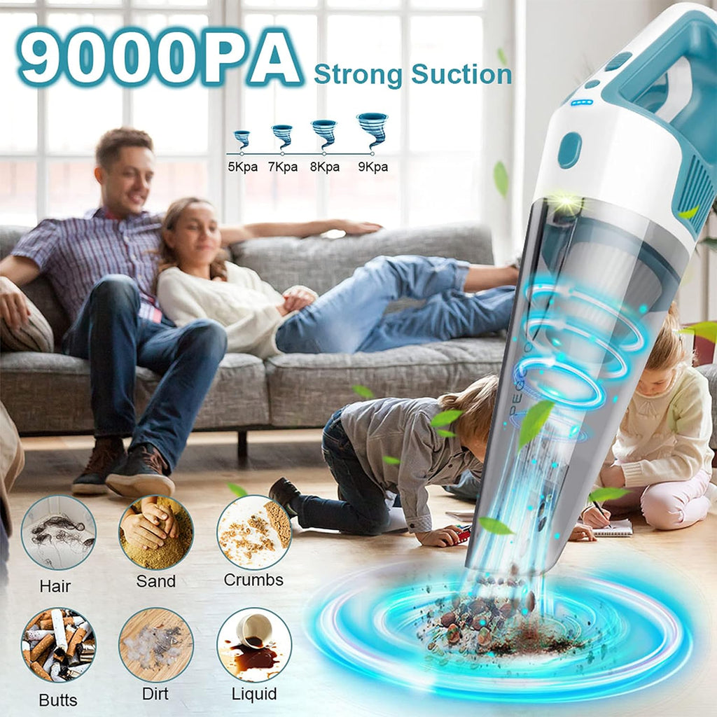 Handheld Vacuum Cleaner Cordless Rechargeable 9000PA Dry/Wet Y2340
