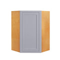 27 inch Wide 39 inch Tall 14 inch Deep Light Gray Inset Shaker Wall Cabinet Q527
