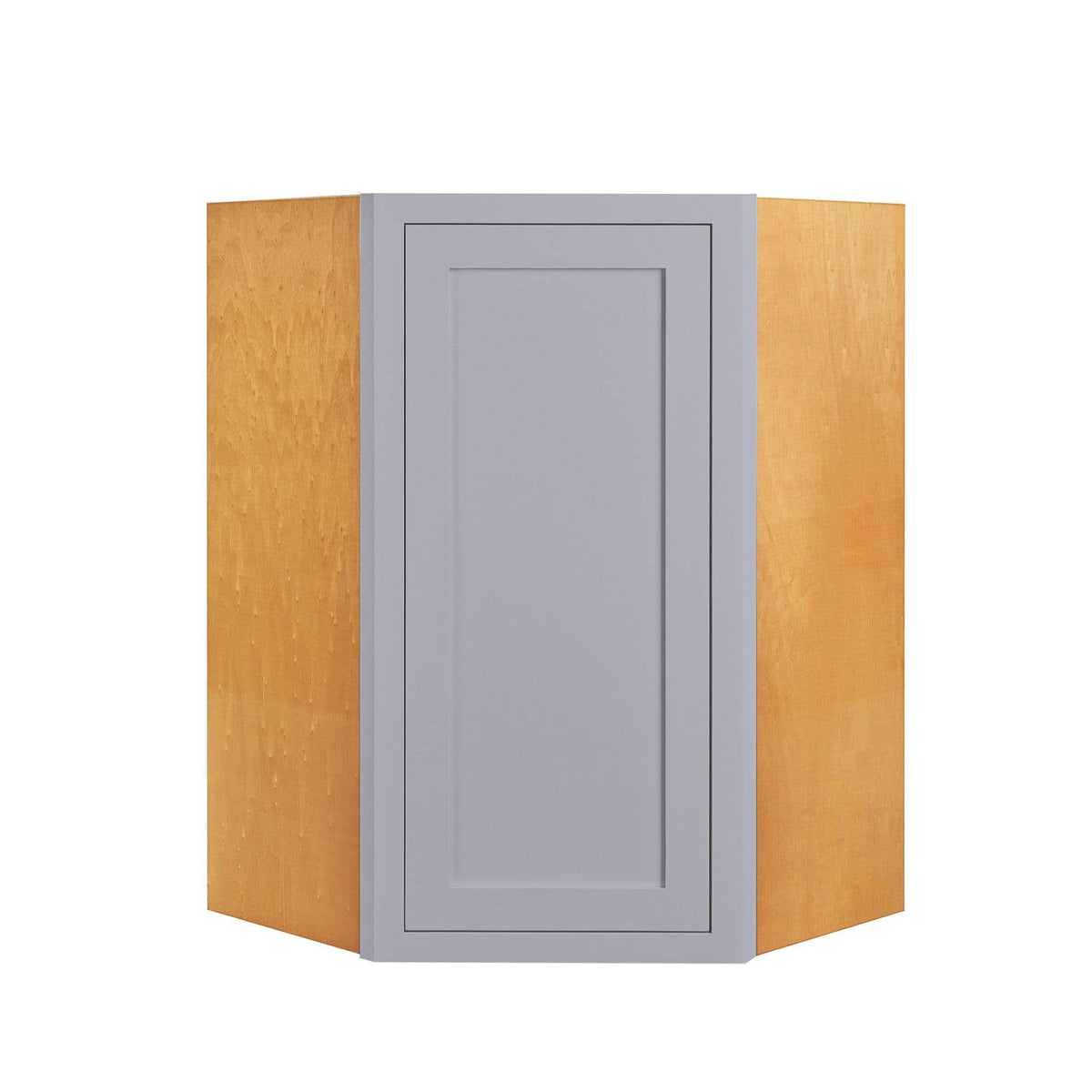27 inch Wide 39 inch Tall 14 inch Deep Light Gray Inset Shaker Wall Cabinet Q527