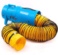 Plastic Compaxial Blower with 25' Ducting and Canister Assembly (8inch) T797