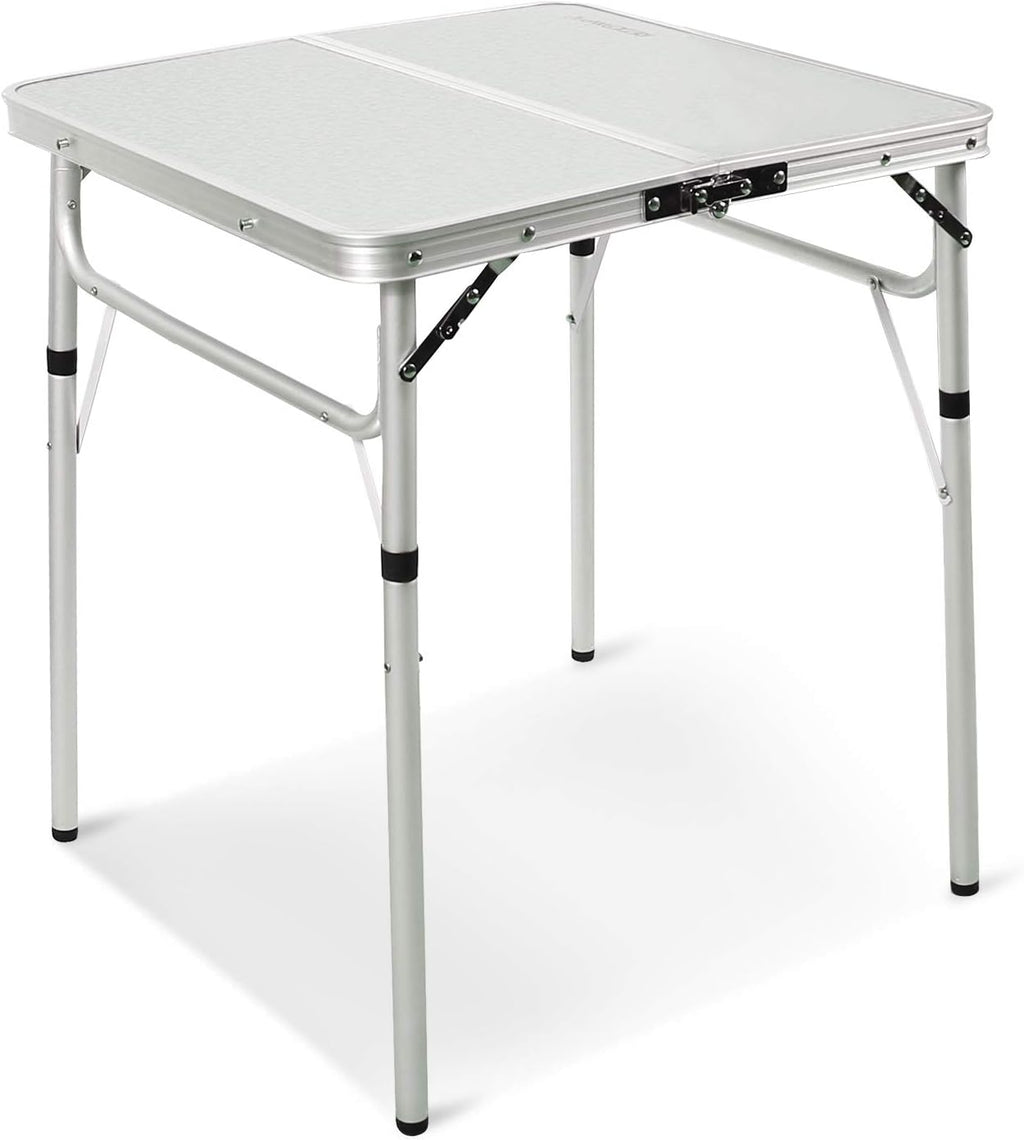 White 36 x 24 inch Aluminum Folding Camping Table S166