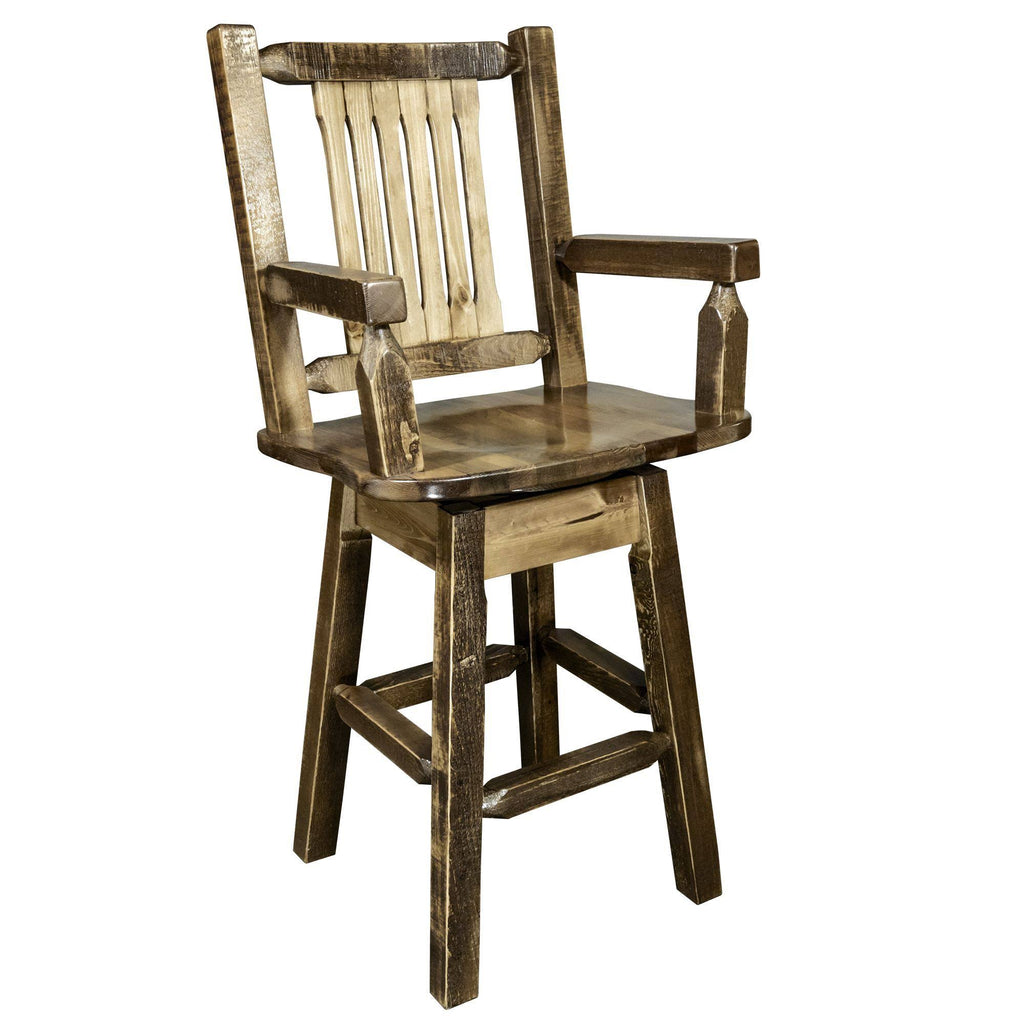 Counter Height Swivel Captain's Barstool B982972