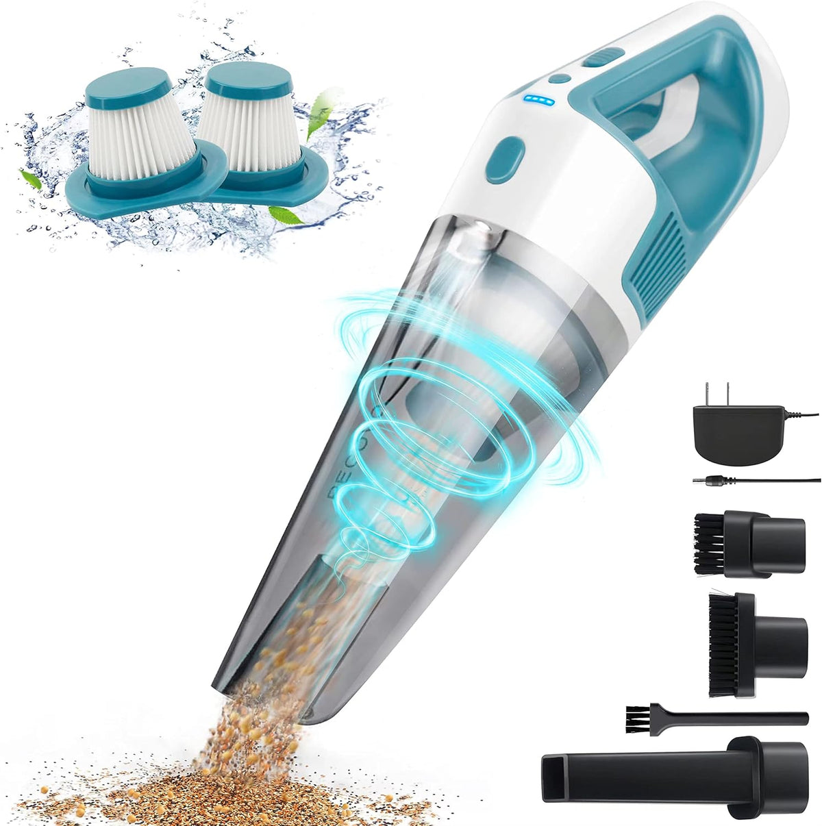 Handheld Vacuum Cleaner Cordless Rechargeable 9000PA Dry/Wet Y2340