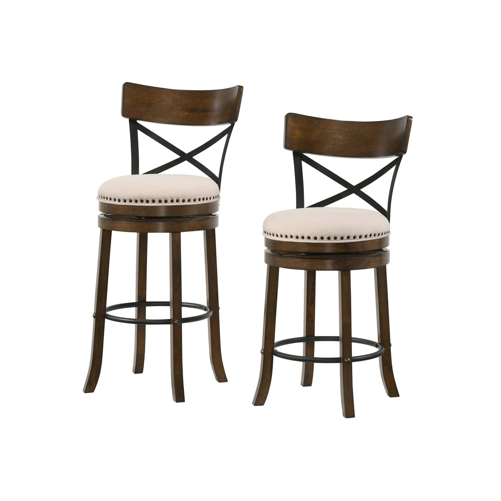 Set of 2 Swivel Barstools A141999