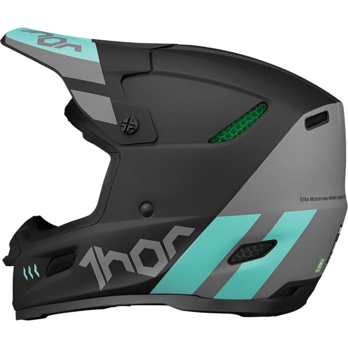 Black/Mint Offroad Helmet K490