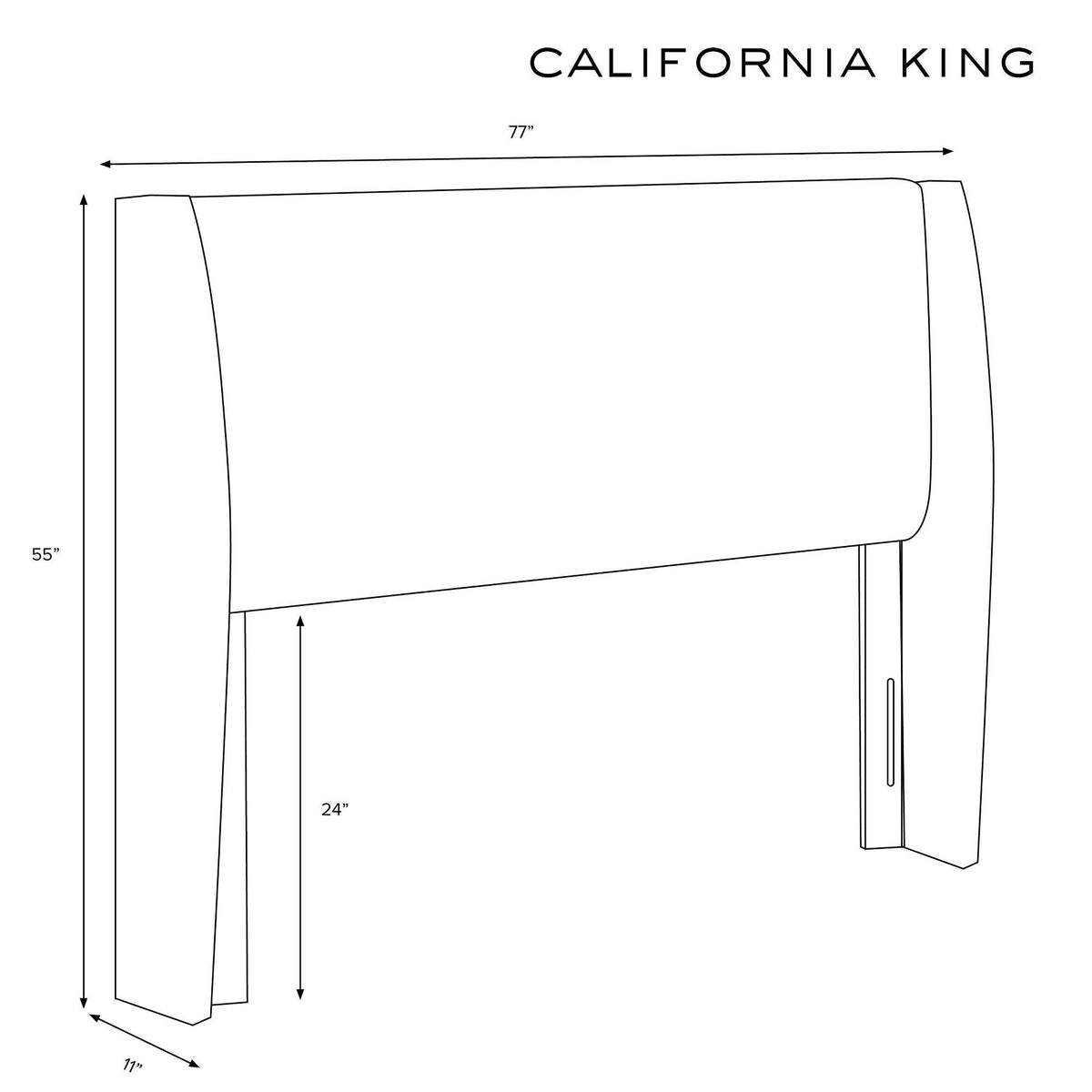 Lavender Linen Wingback Headboard D609