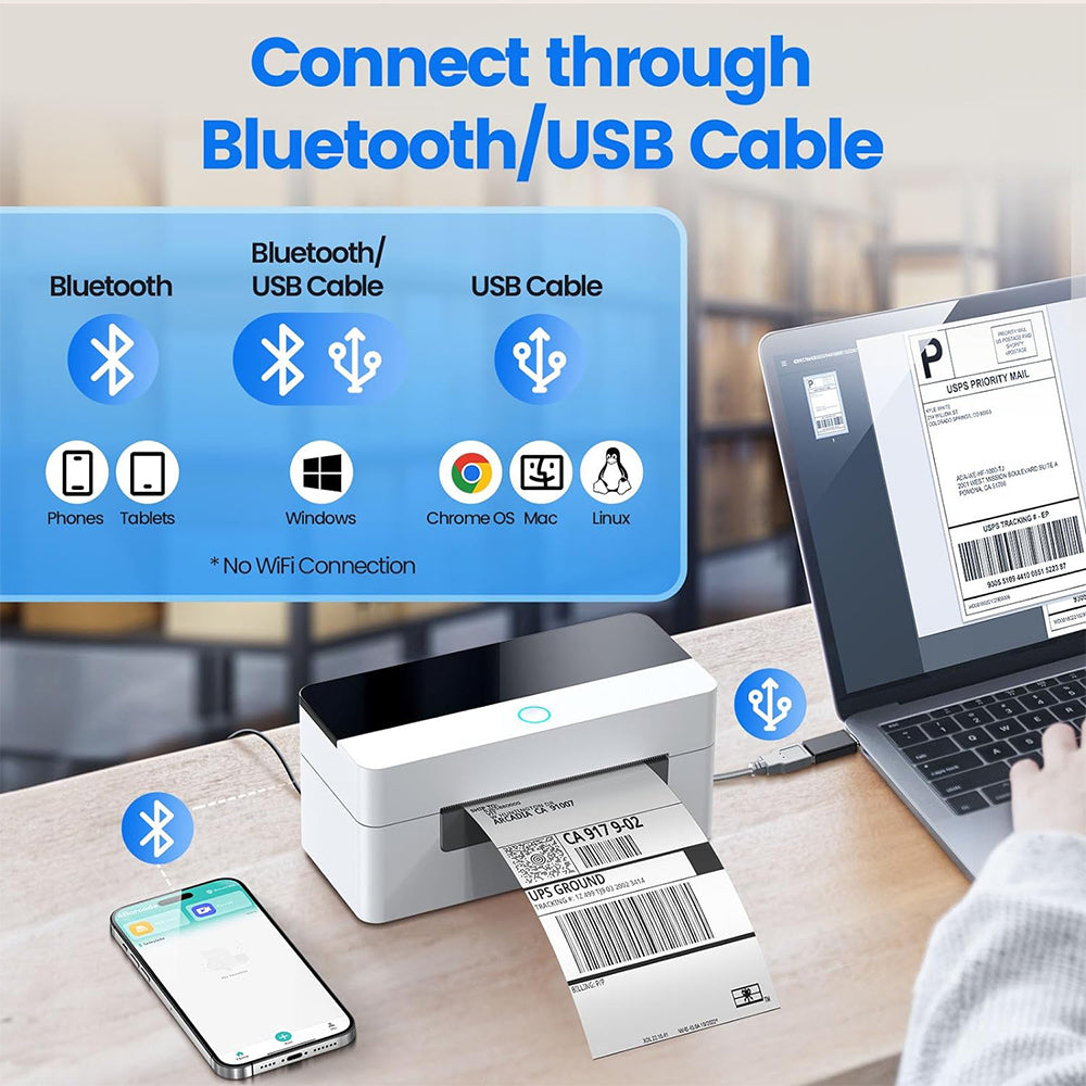 4x6 Bluetooth Thermal Label Printer Z5393