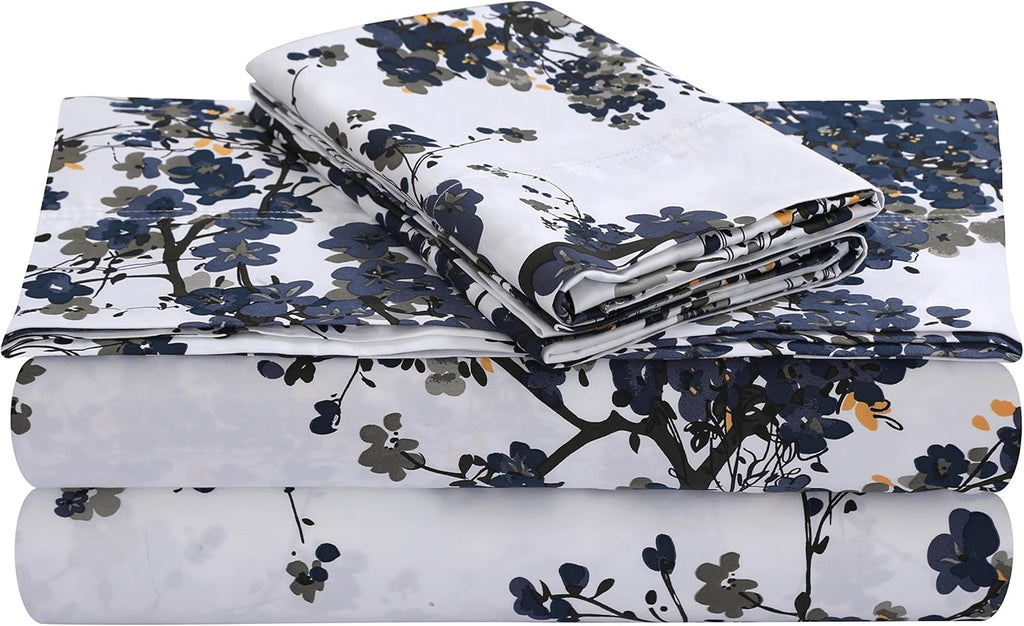 Cal King Cotton Printed Sheet Set C405