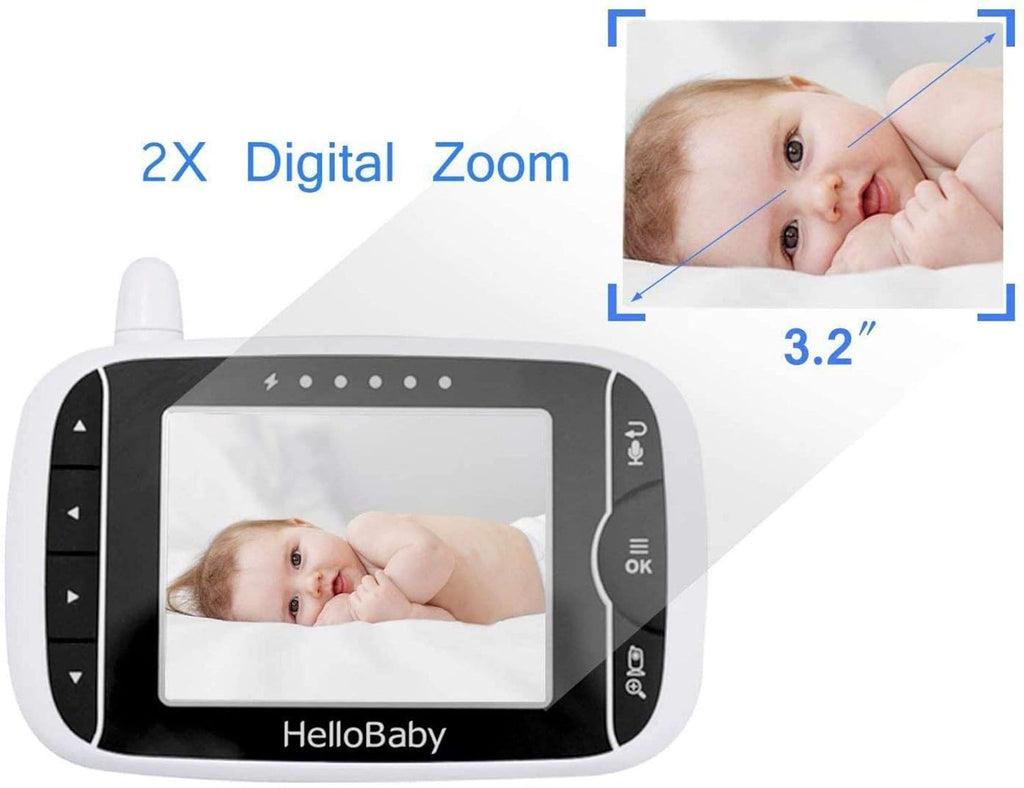 Video Baby Monitor with Camera and Audio, Night Vision, Talk Back, 960ft Range, Pack of 2 C13654