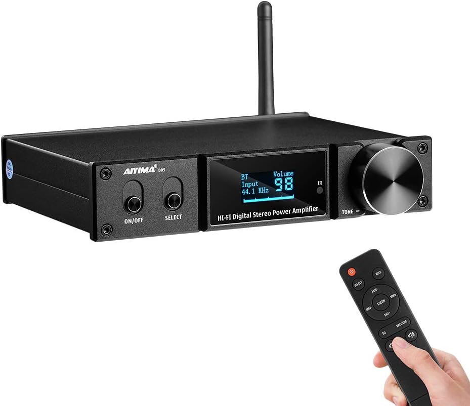 Bluetooth 5.0 Power Amplifier 150 Watt x 2 Stereo 2.1 CH Class D Amp J3364