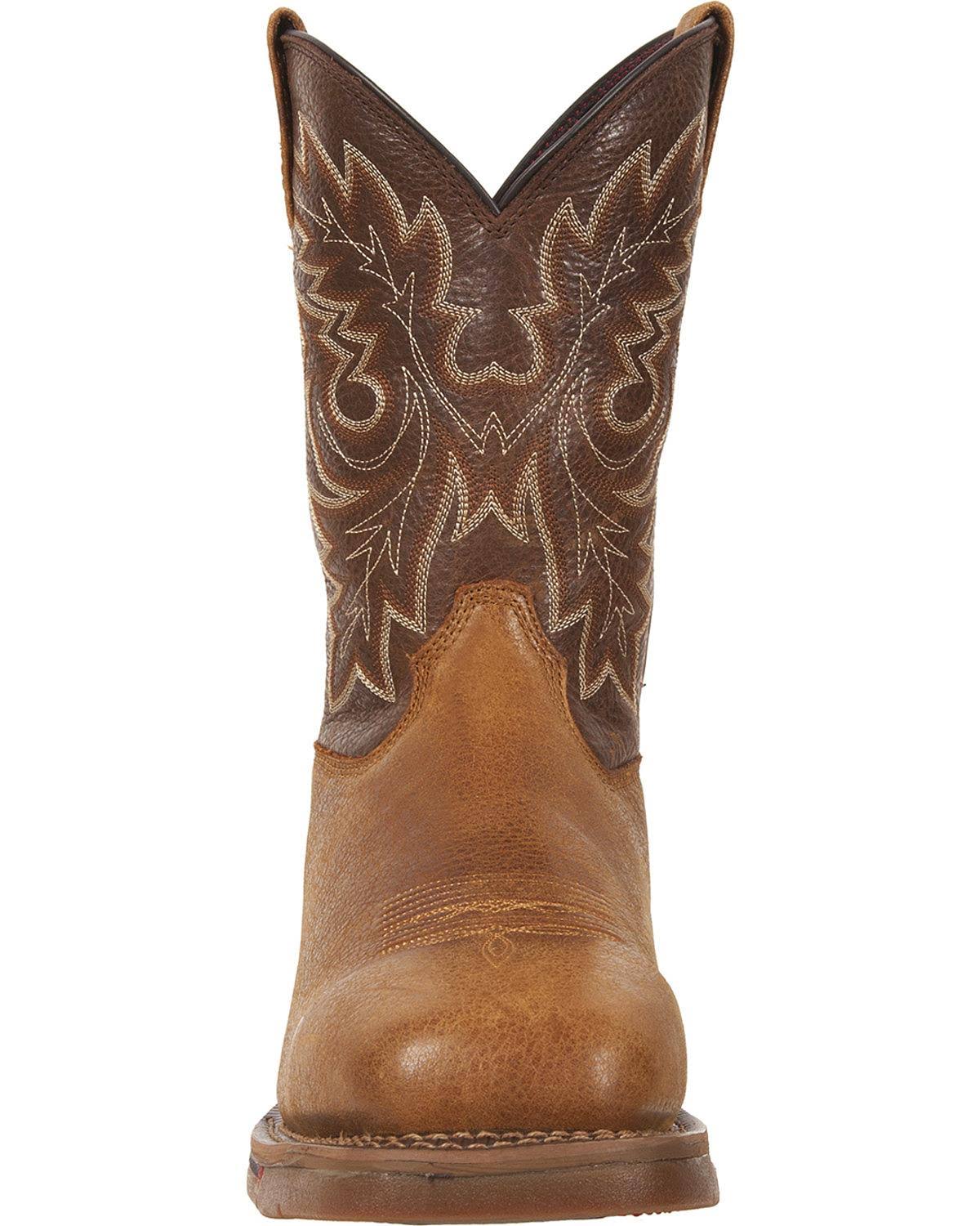 Brown Carbon Fiber Toe Western Boots I92246