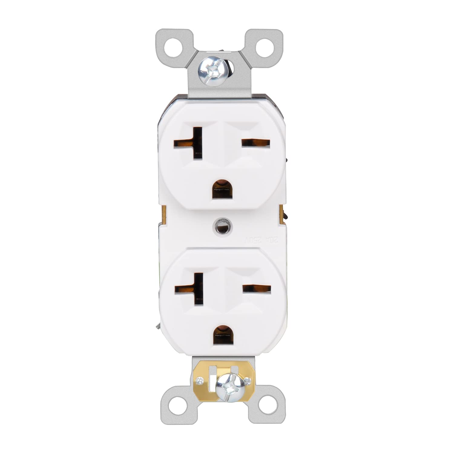 20Amp 250V 2 Pole 3 Wire White 10-Pack Wall Outlet Receptacle W31676