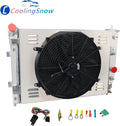 4 Row Radiator Shroud 16'' Fan for Chevy Corvette V8 GAS 2003-2013 H545130