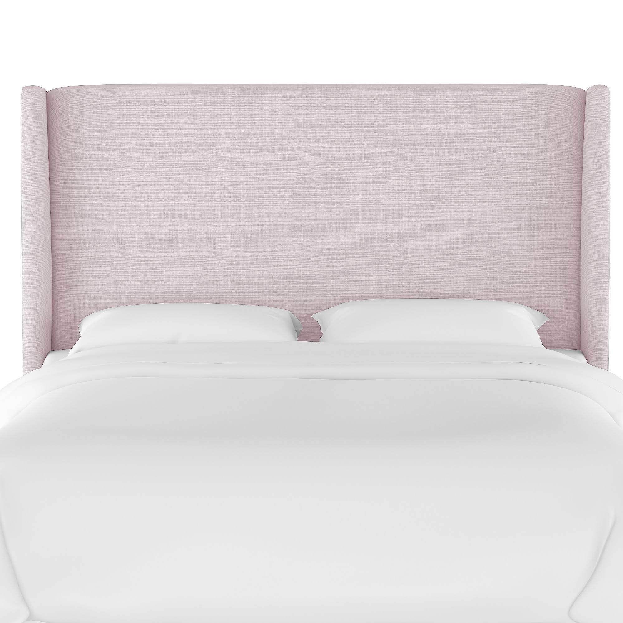 Lavender Linen Wingback Headboard D609