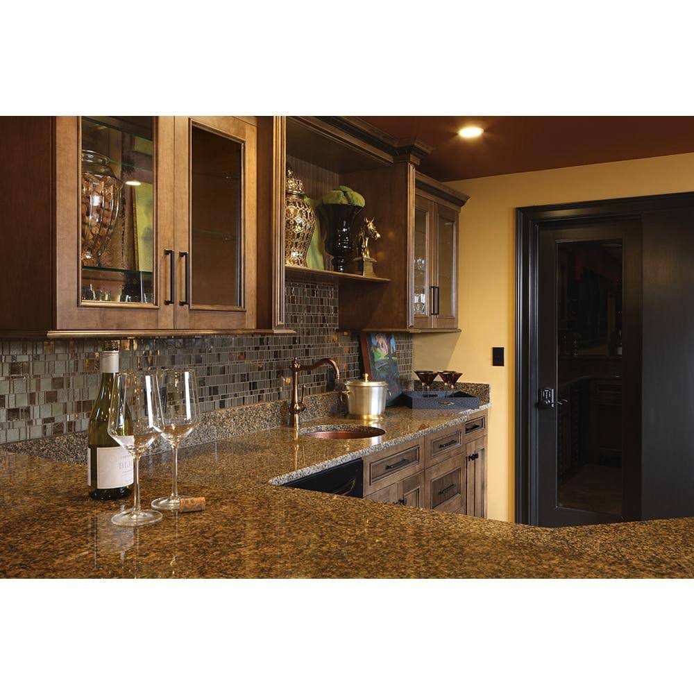 Antique Brass Touch Lock with Accent Lever Z458697
